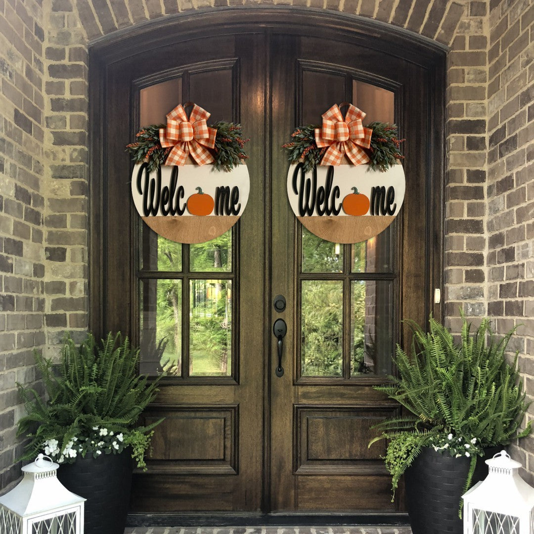 Autumn Pumpkin Door Décor