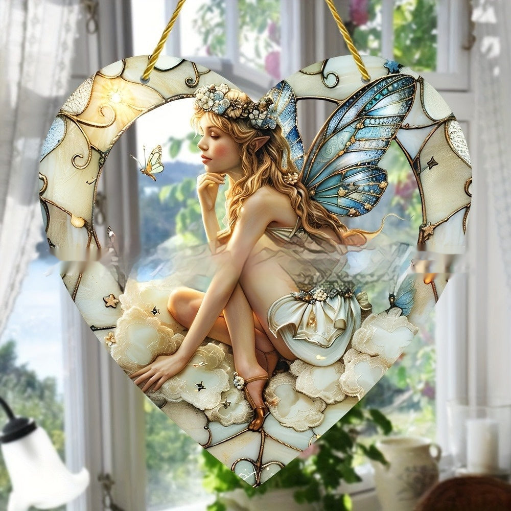 Acrylic Heart Wall Hanging — Stained-Glass Effect