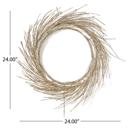 24-Inch LED Paper Wreath