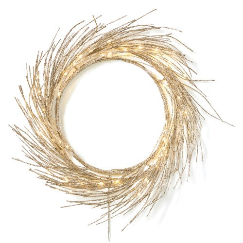 24-Inch LED Paper Wreath