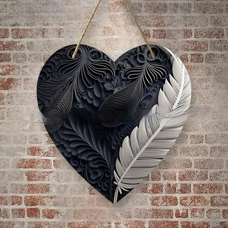 Acrylic Heart Wall Hanging — Stained-Glass Effect