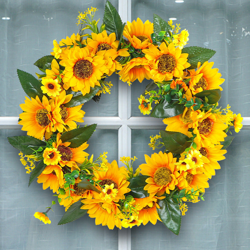 Sunflower Decorative Wreath