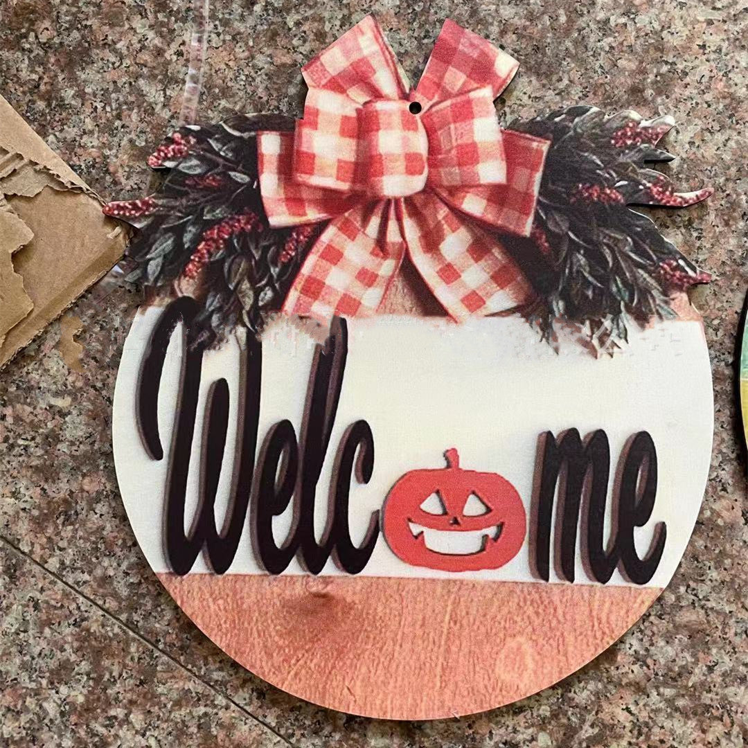 Autumn Pumpkin Door Décor