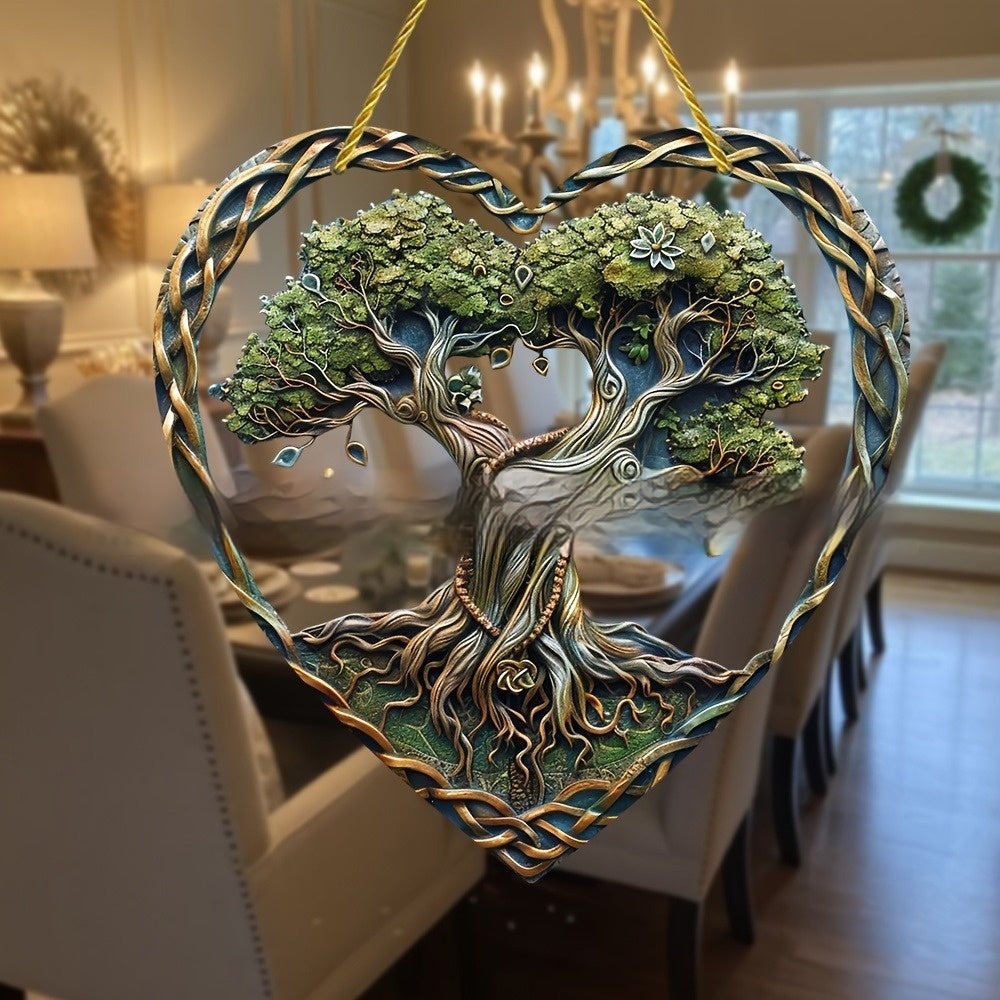 Acrylic Heart Wall Hanging — Stained-Glass Effect