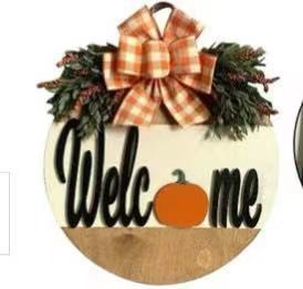 Autumn Pumpkin Door Décor